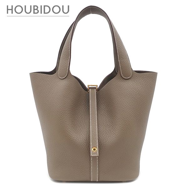 エルメス HERMES ハンドバッグ ピコタンロック MM 22 トリヨンクレマンス エトゥープ ゴールド金具 新品 未使用 グレージュ 2026年製 G 【箱】【中古】