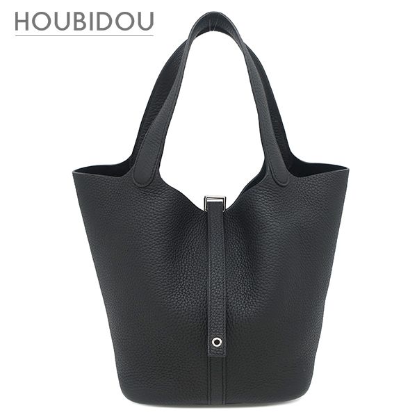 エルメス HERMES ハンドバッグ ピコタンロック MM 22 トリヨンクレマンス ブラック シルバー金具 黒 B 【保存袋】【中古】