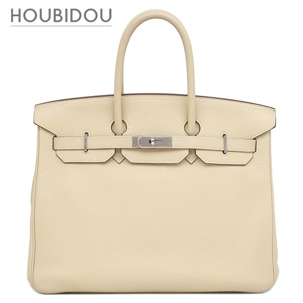 エルメス HERMES ハンドバッグ バーキン35 トリヨンクレマンス パーシュマン シルバー金具 □M 【箱】【中古】