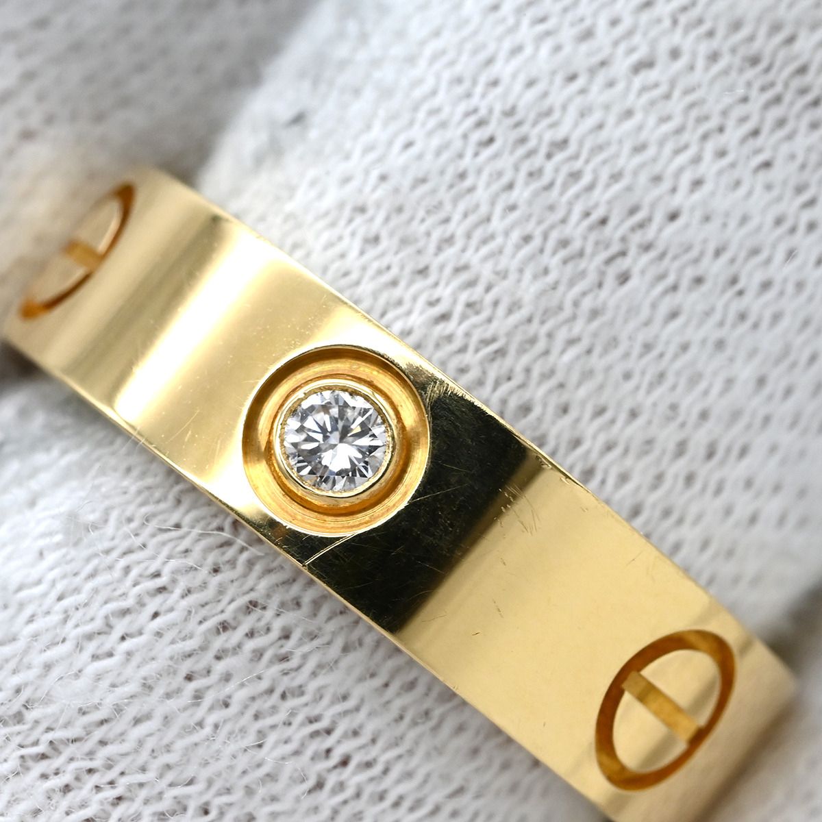 カルティエ Cartier ラブリング #53(約13号) K18WG ジュエリー 中古