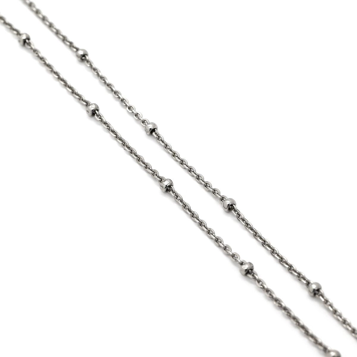 ネックレス ダイヤモンド 0.78ct ホワイトゴールド×プラチナシルバー 
