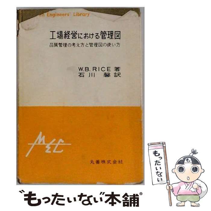 【中古】 工場経営における管理図ー品質管理の考え方と管理図の使い方 / W.B.RICE / 丸善株式会社