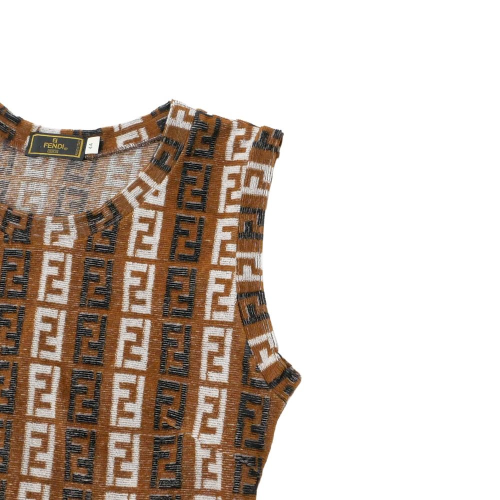 FENDI フェンディ ヴィンテージ ワンピース サイズ44 FF ダブルF
