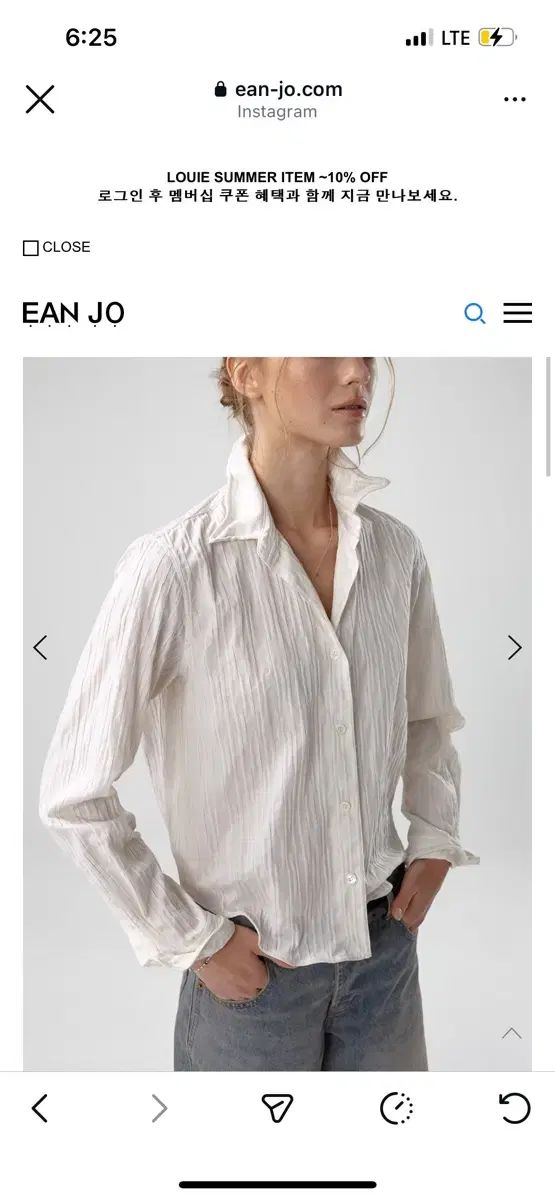 イアンジョ WIRE CREASED COTTON SHIRT