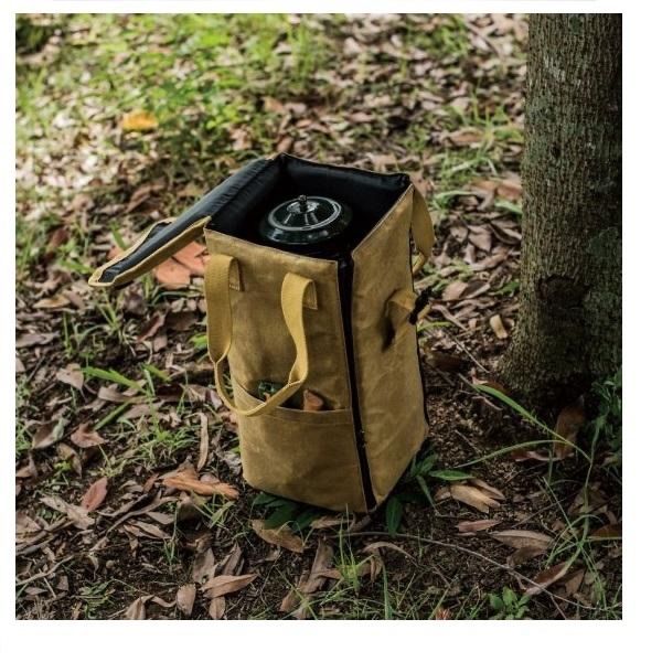 新品】asobito アソビト ランタンケース キャメル 防水帆布 収納
