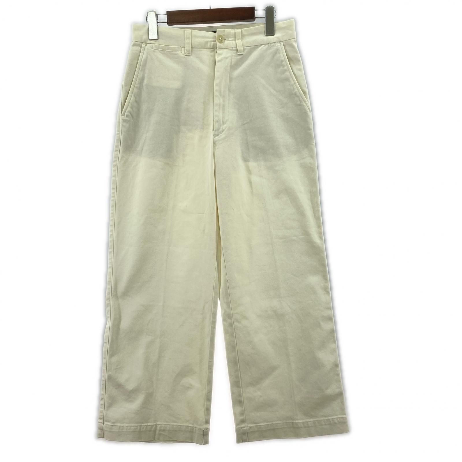 Polo by Ralph Lauren ポロバイラルフローレン タグ付き チノワイドレッグパンツ size6/ホワイト