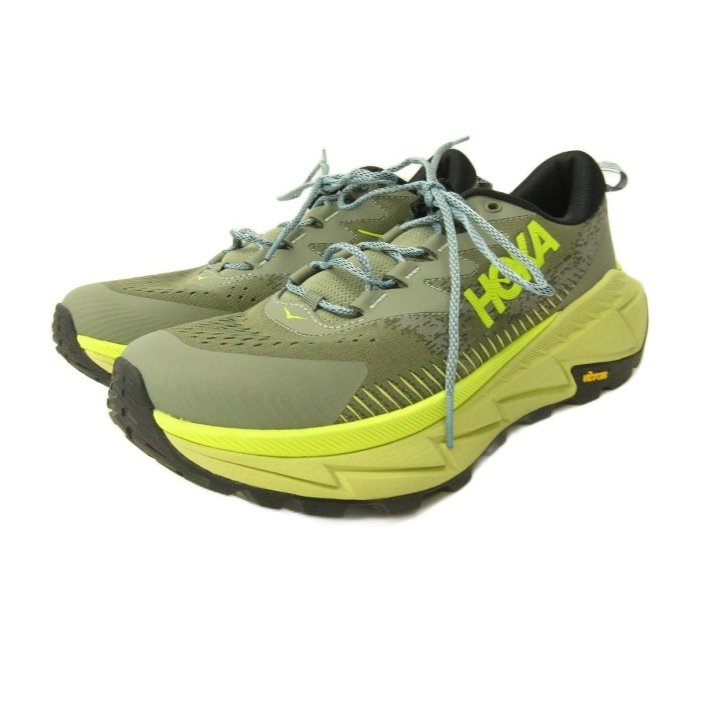 ホカオネオネ HOKA ONE ONE スカイラインフロート SKYLINE-FLOAT X スニーカー シューズ ローカット 厚底 27.5cm グレー 黄緑 ライトグリーン 1141610 0610