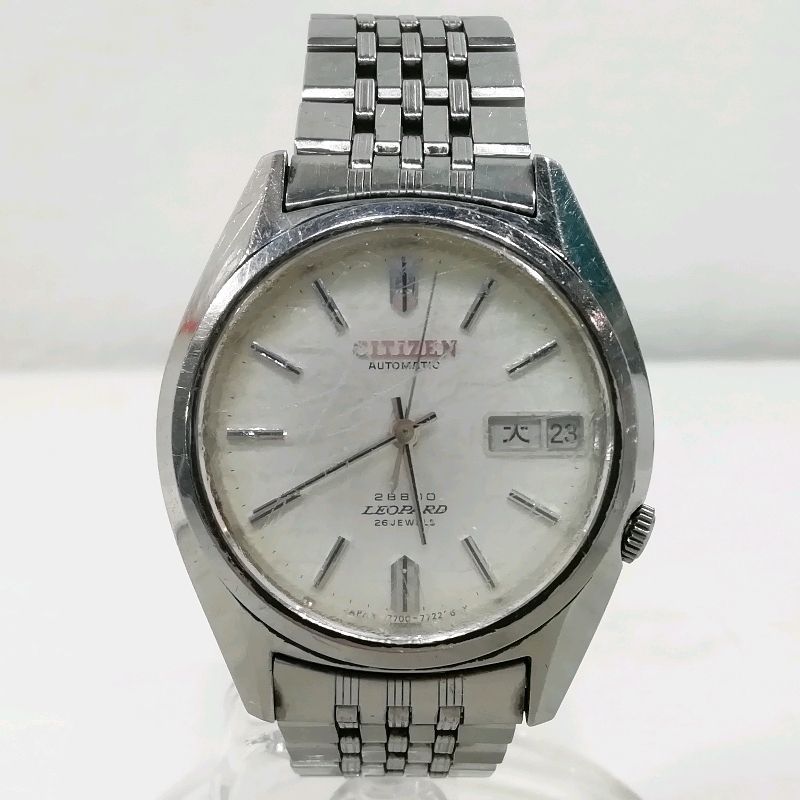 【中古】シチズン レオパール メンズ 自動巻き 4-771125 28800 26石★ジャンク