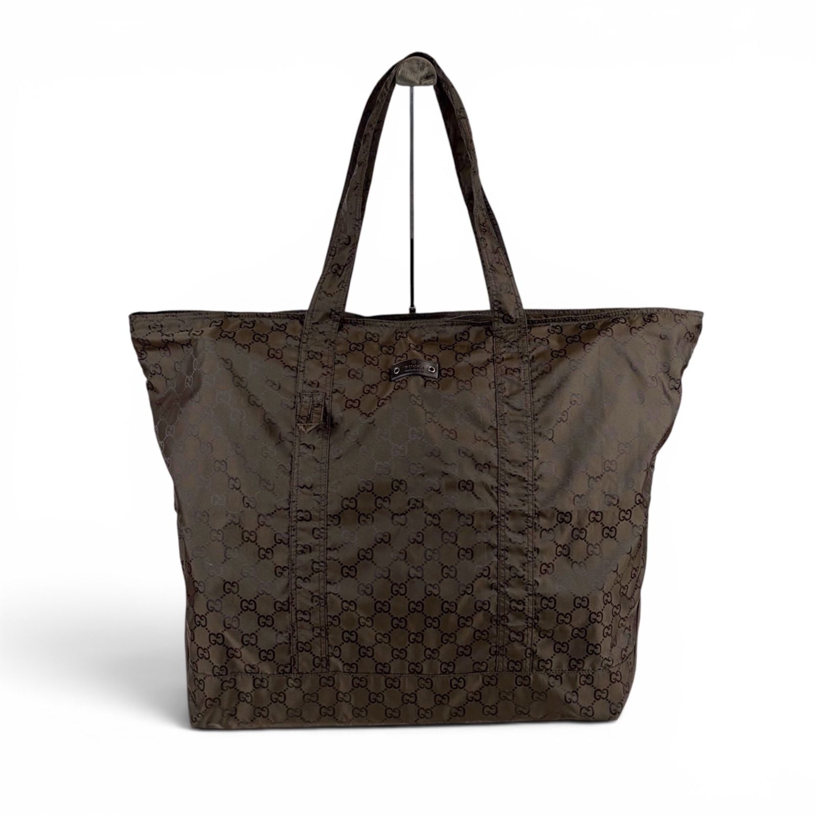 グッチ GUCCI ナイロンキャンバス GG柄 ボストンバッグ 旅行鞄 エコ
