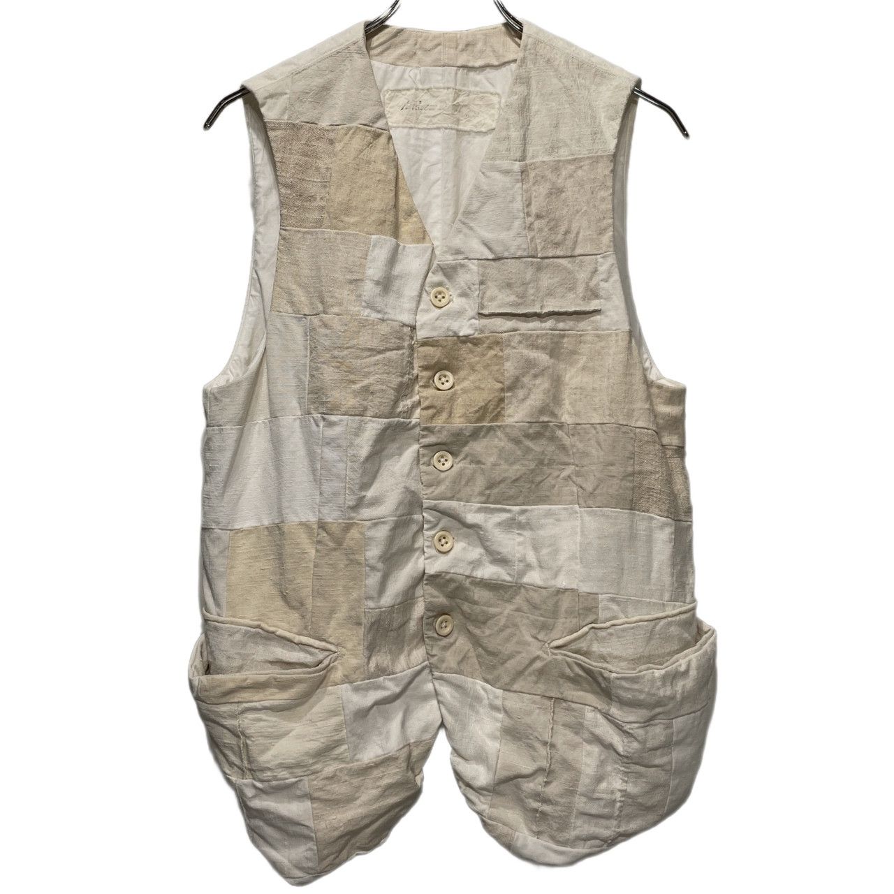 Andrew Driftwood Doggy Bag WaistCoat ヴィンテージリネンパッチワークベスト ノースリーブ ジャケット アウター