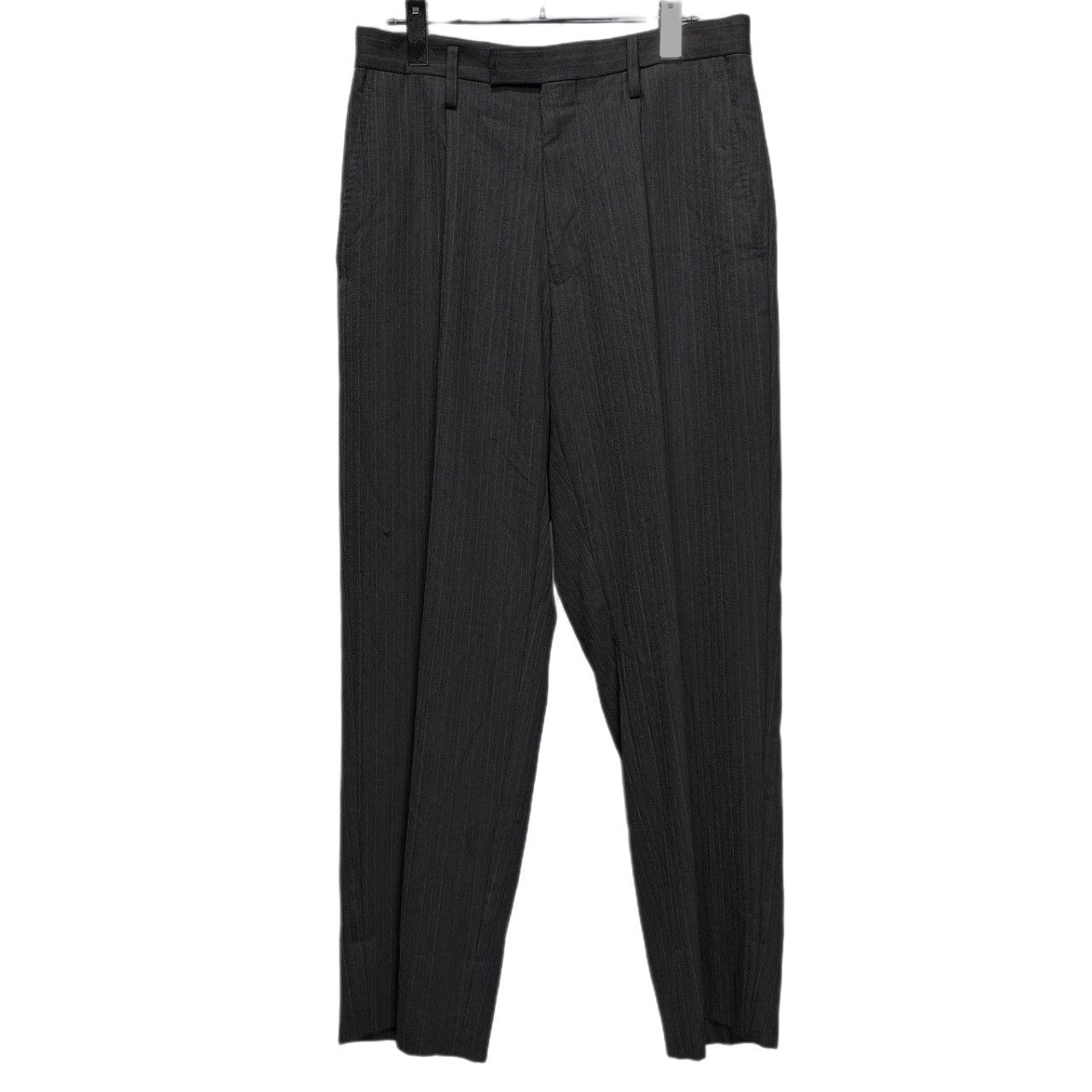 Y's for men ウールストライプ1タックテーパードパンツ スラックス トラウザーズ ボトムス Yohji Yamamoto Pour Homme