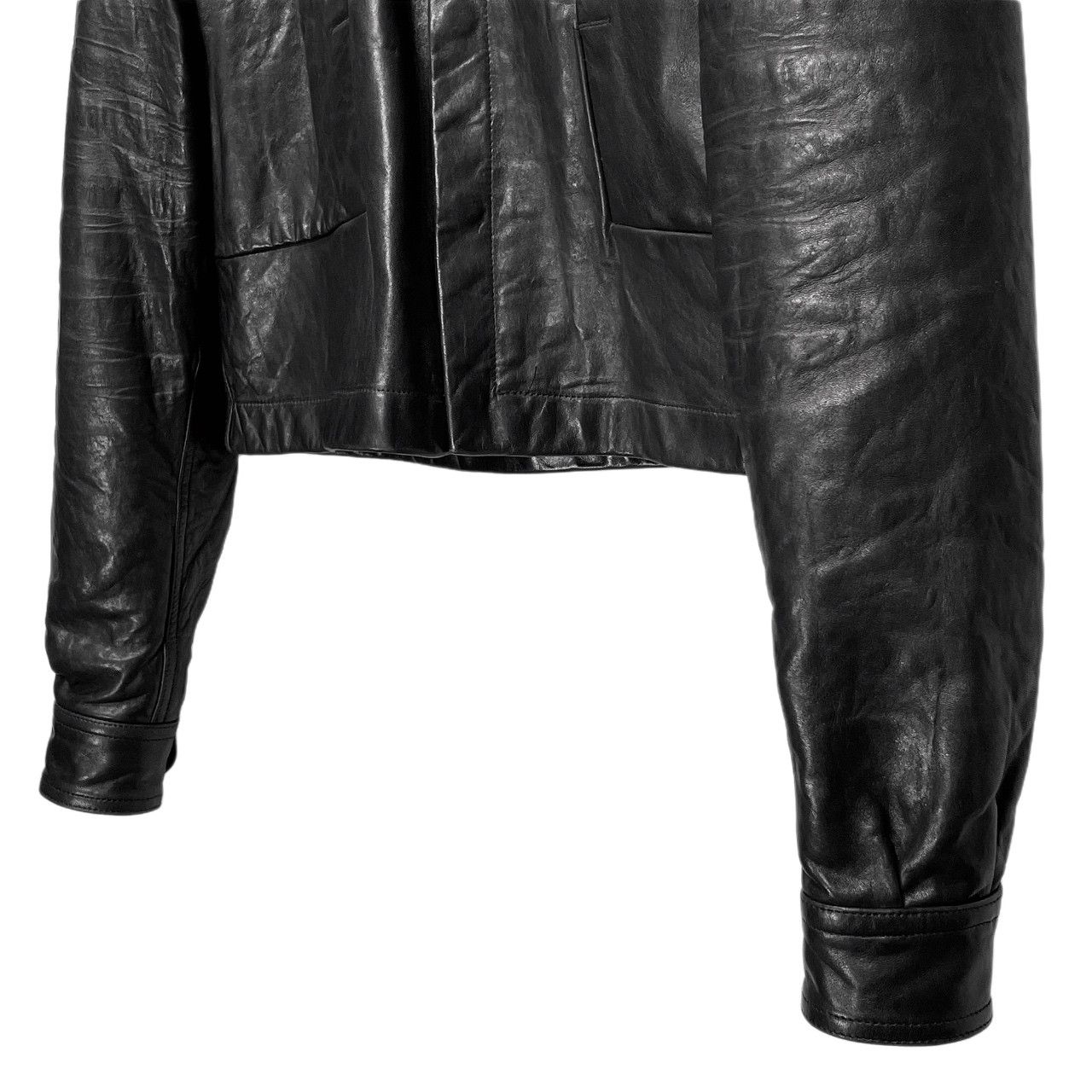 Rick Owens 24AW ALICE STROBE LEATHER LNV ラムレザーショート 