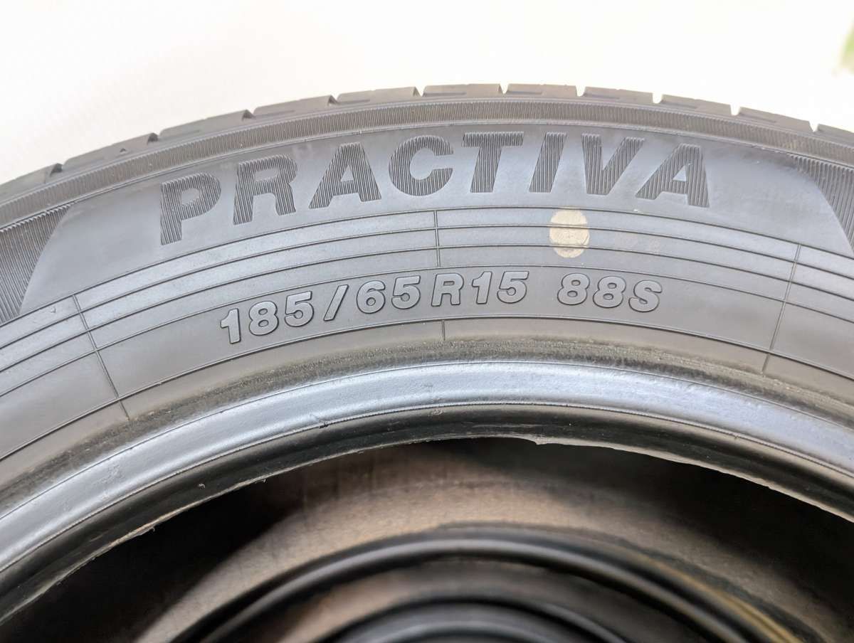 PRACTIVA 185/65R15 88S 中古タイヤ4本セット 185/65R15 イエローハット PRACTIVA 中古タイヤ サマータイヤ 4本