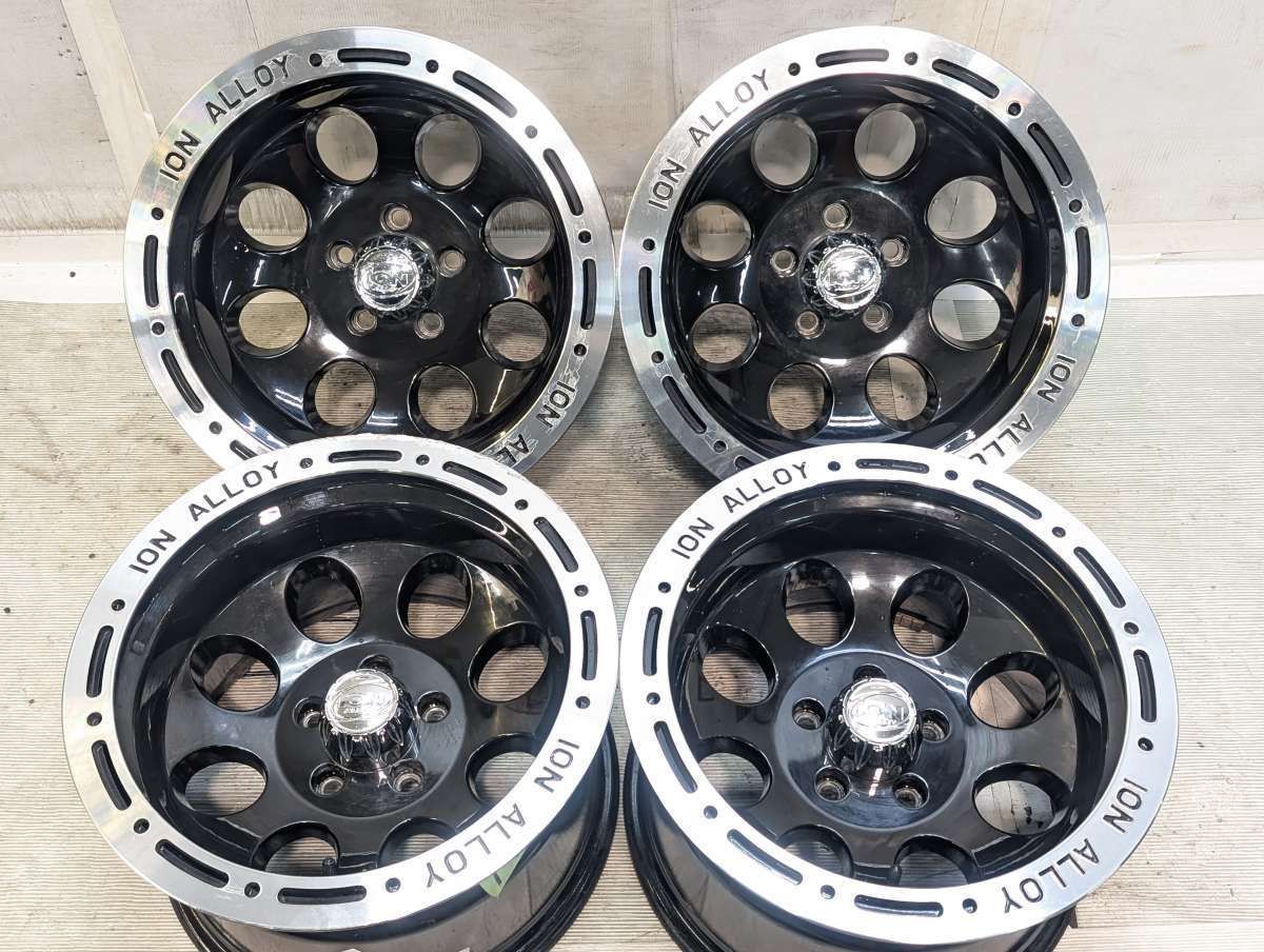 16x10.0 -38 114.3-5穴 　 ION ALLOY 中古ホイール 4本セット a16260427600