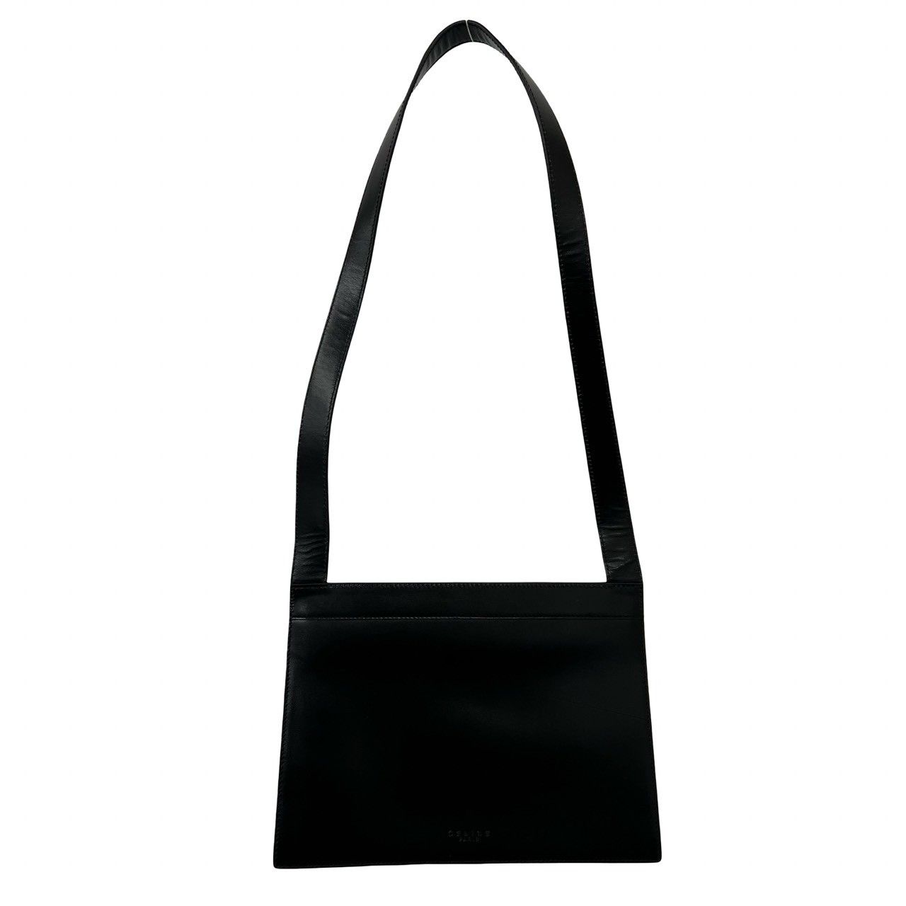 極 美品 希少品 保存袋付 CELINE セリーヌ サルキー ロゴ 馬車金具 
