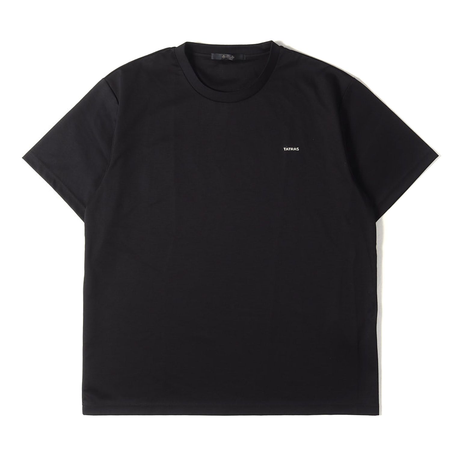 【美品】TATRAS タトラス Tシャツ ブラック 黒 サイズ:03 | 26SS パセロ ロゴプリント シルケット加工 Tシャツ (SELO) | トップス カットソー 日本製【メンズ】【中古】