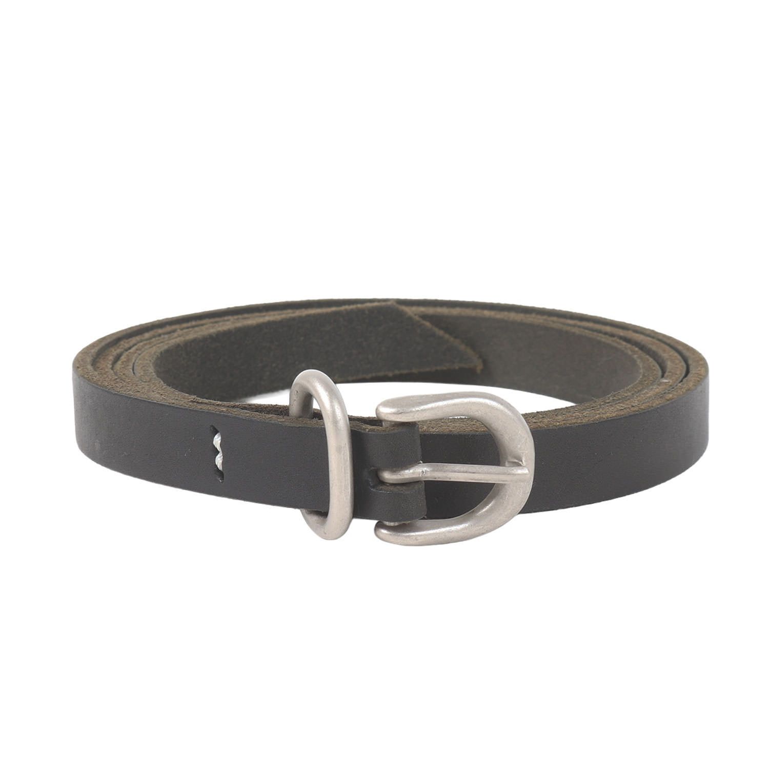 Hender Scheme エンダースキーマ ベルト ブラック 黒 サイズ:ONE SIZE | レザー ナロー テールベルト(tail belt) | ブランド ファッション アイテム 小物【メンズ】【中古】