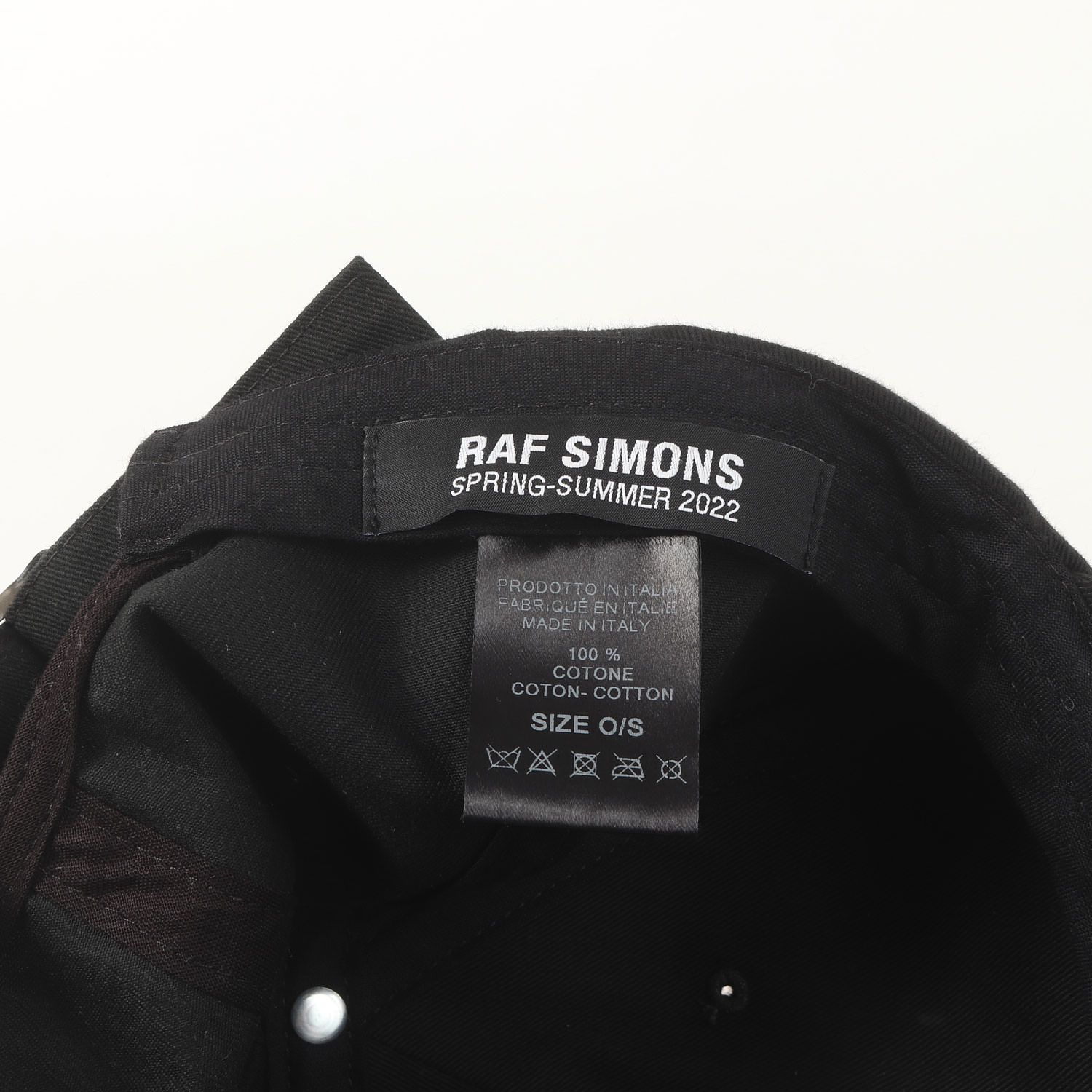RAF SIMONS ラフシモンズ キャップ ブラック 黒 サイズ:O/S | 22SS