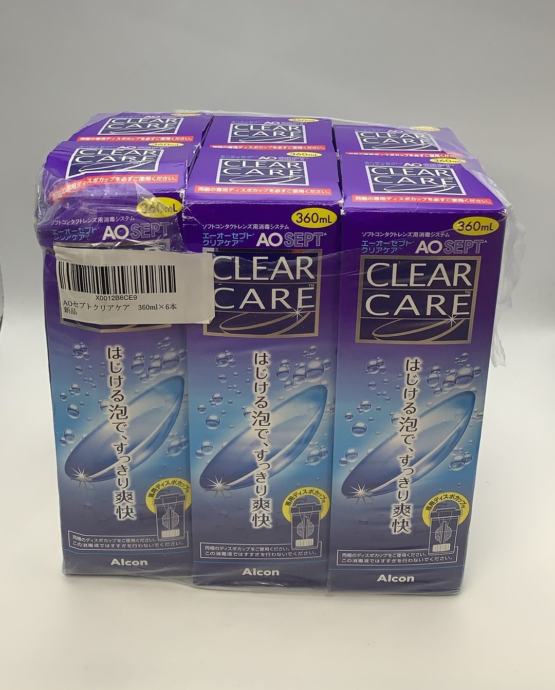 使用期限2026.07末 AOセプトクリアケア 360ml×6本--53069. or530713