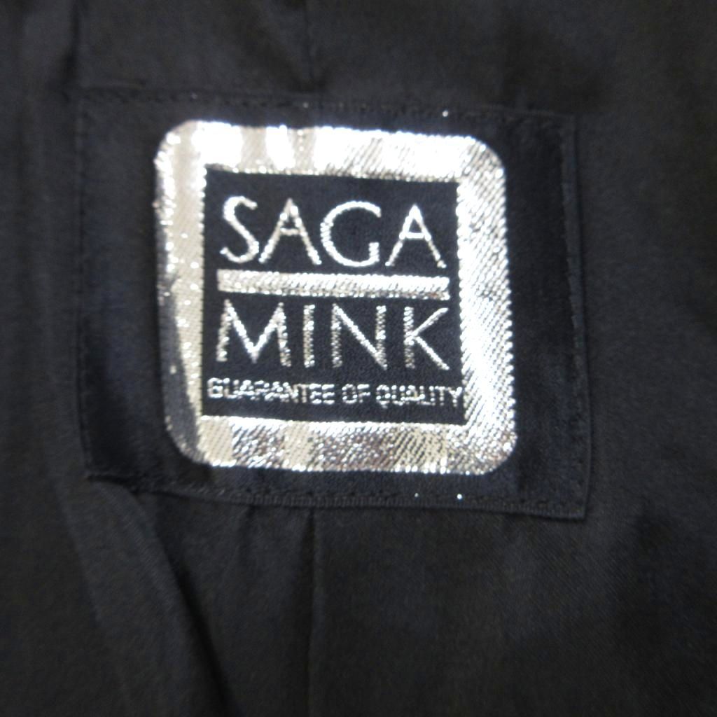 サガミンク SAGA MINK ファーコート ミンク 毛皮 銀サガ 11 黒