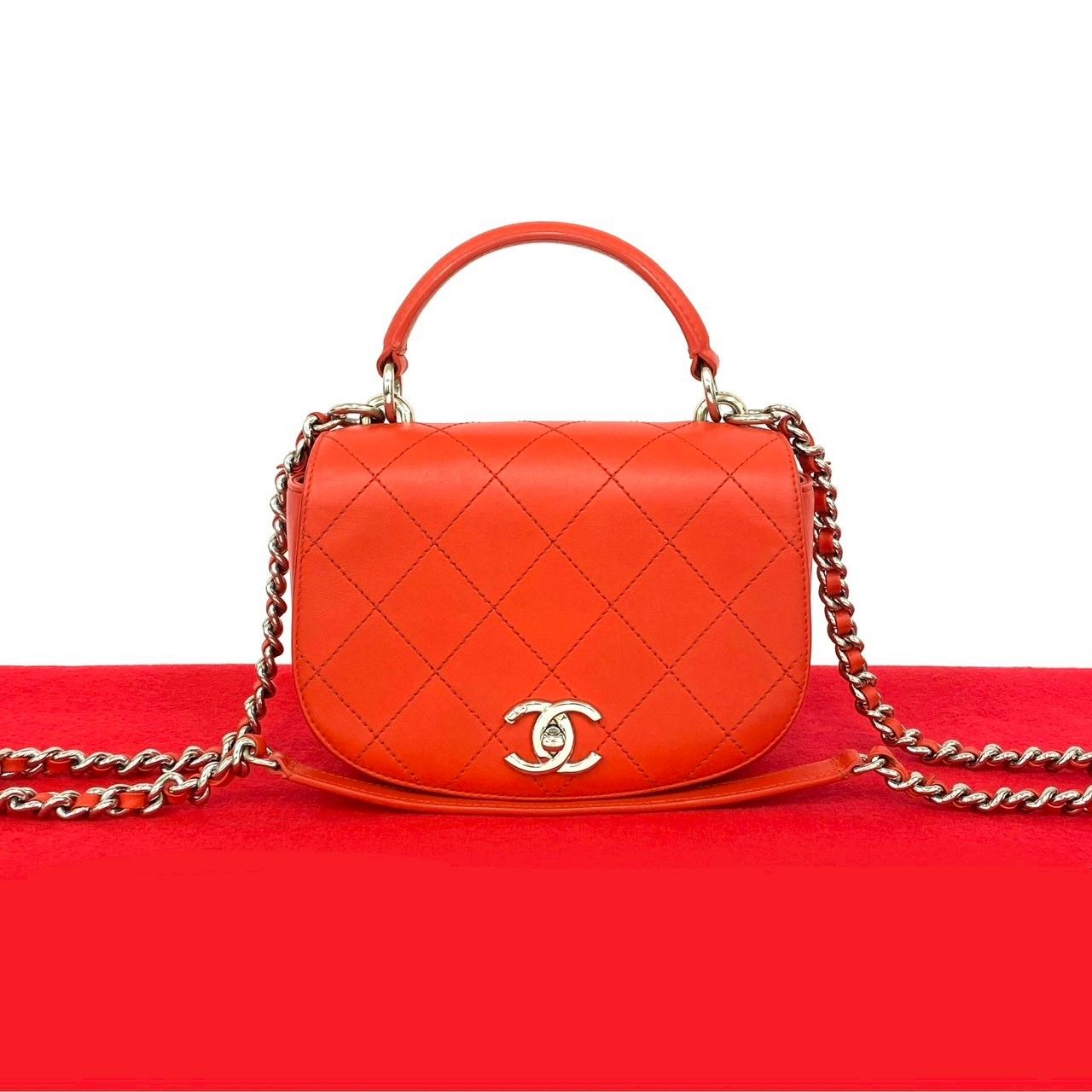 ほぼ未使用 シール有 23番台 CHANEL シャネル マトラッセ ココマーク 