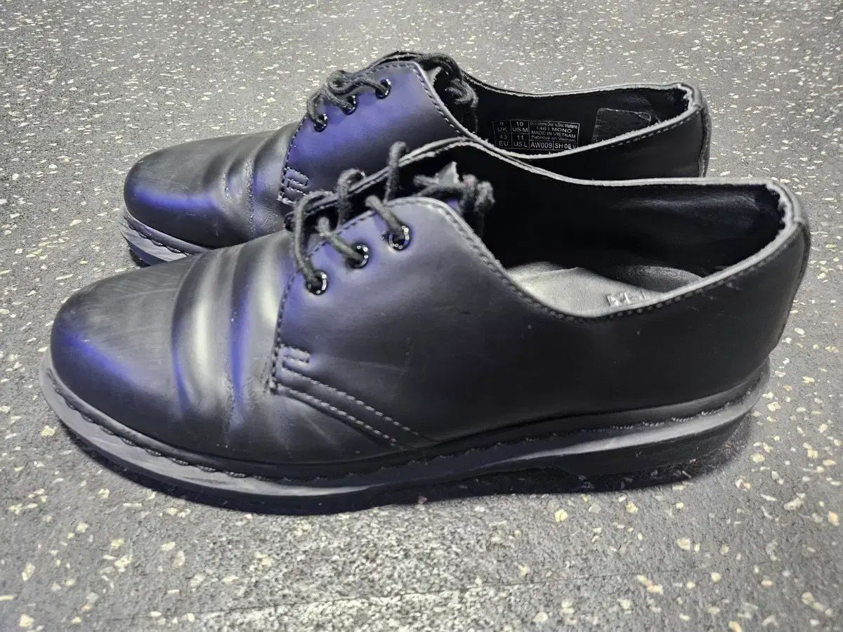 DR. MARTENS 1461 モノ ブラック ダービーシューズ UK9 EU43 約280mm