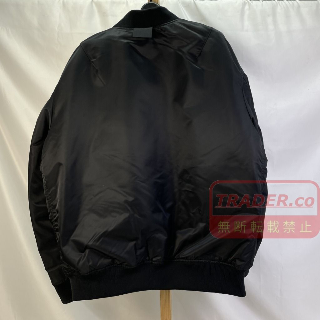 01w-6914 UNIQLO+J ハイブリッドダウン オーバーサイズMA-1 ブラック
