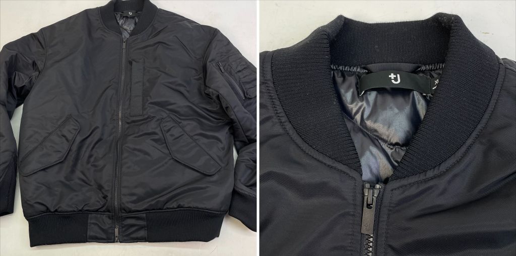 新品，お得 01w-6914 UNIQLO+J ハイブリッドダウン オーバーサイズMA-1