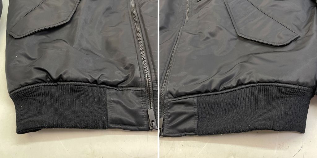 01w-6914 UNIQLO+J ハイブリッドダウン オーバーサイズMA-1 ブラック