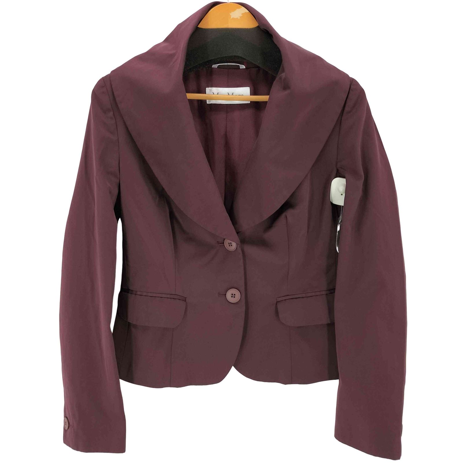 マックスマーラ MAX MARA ショールカラーテーラードジャケット レディース 42