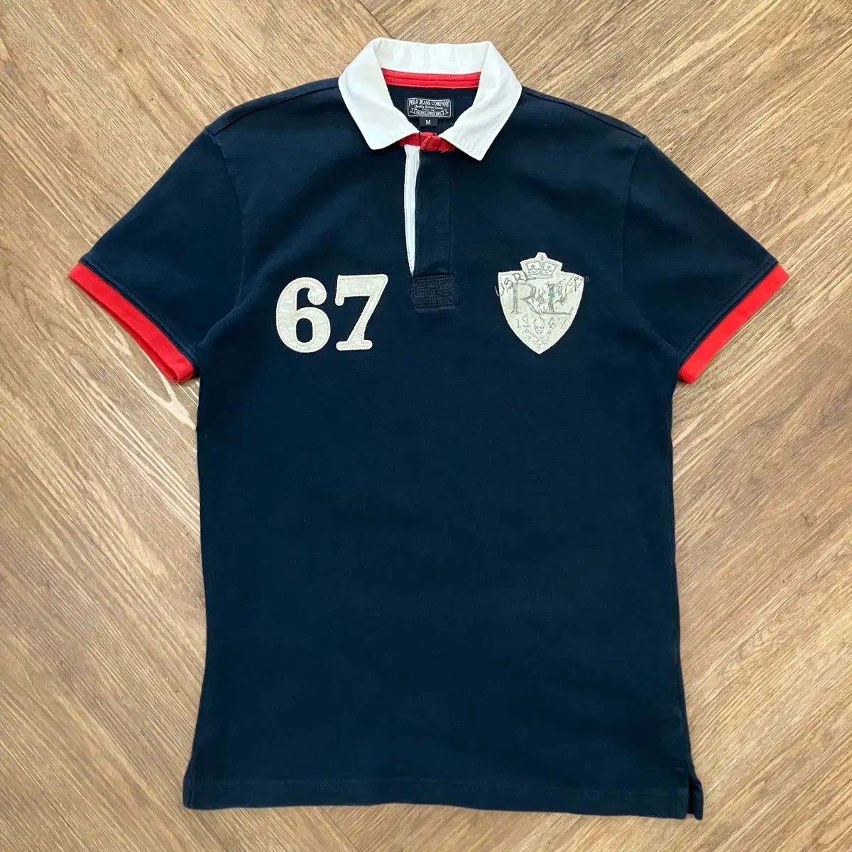 N193 ポロ ビックロゴ 半袖 ラグビーシャツ カラーTシャツ pk 6,724円