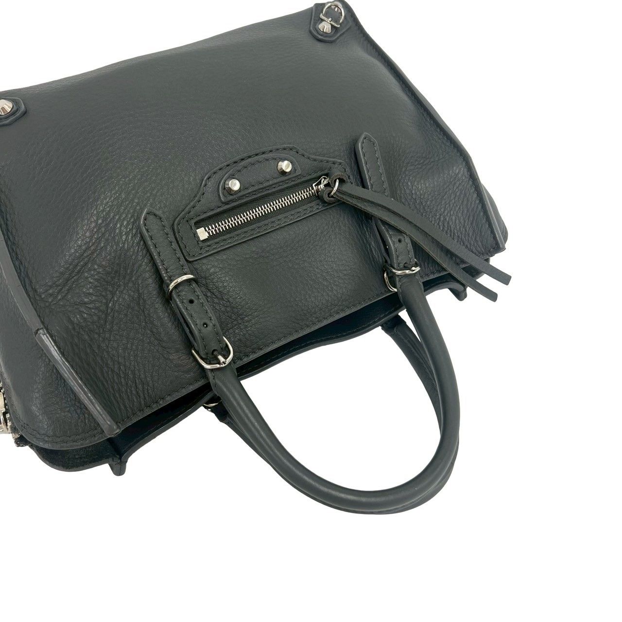 極 美品 BALENCIAGA バレンシアガ ペーパーミニ レザー 本革 2way 
