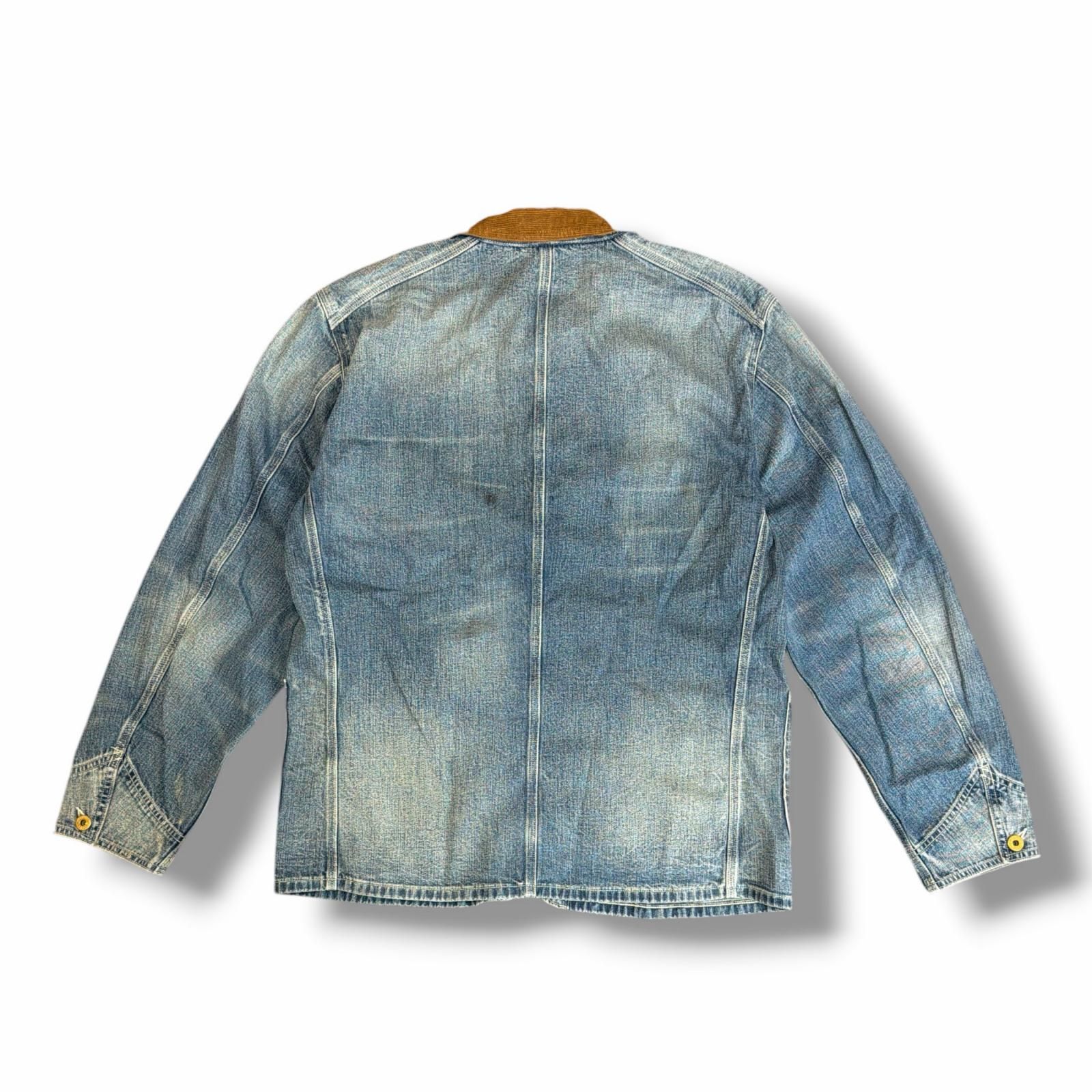 参考上代108900円 未使用 RRL 26SS Corduroy-Collar Indigo Denim