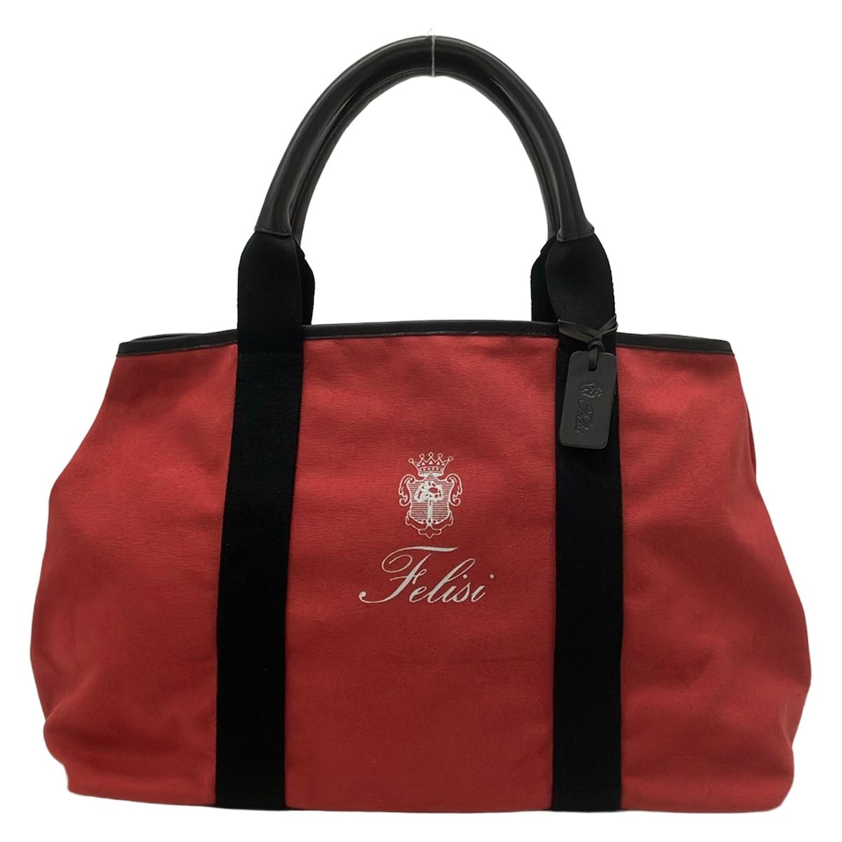 Felisi(フェリージ) トートバッグ美品 17-72/1 レッド×黒 レザー
