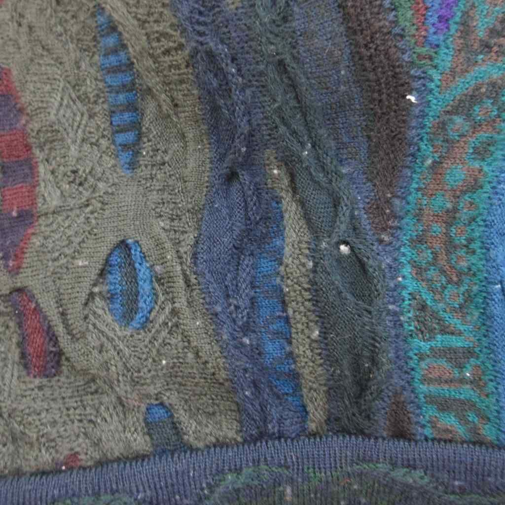 クージー COOGI 3Dニット セーター ウール M マルチカラー 長袖 クルー