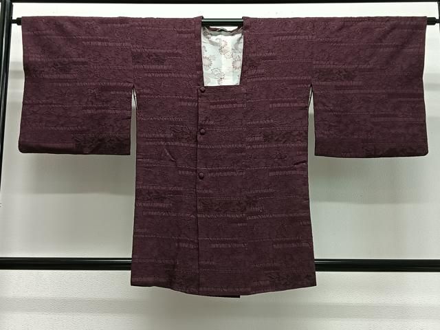 平和屋着物∞道行コート　花唐草地紋　高島屋扱い　正絹　逸品　CABG3944ua 6,643円
