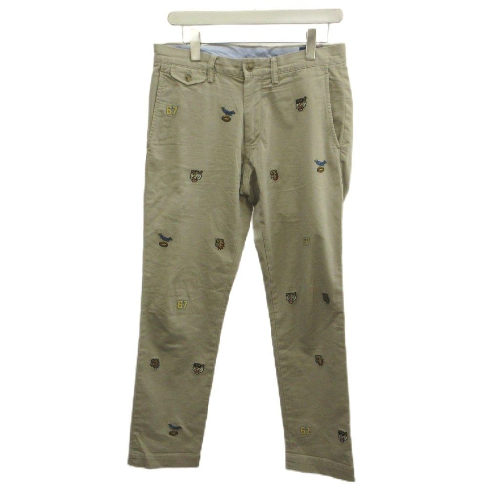 ポロ ラルフローレン POLO RALPH LAUREN パンツ 165/76A ベージュ 総柄 /RY ■ECD005