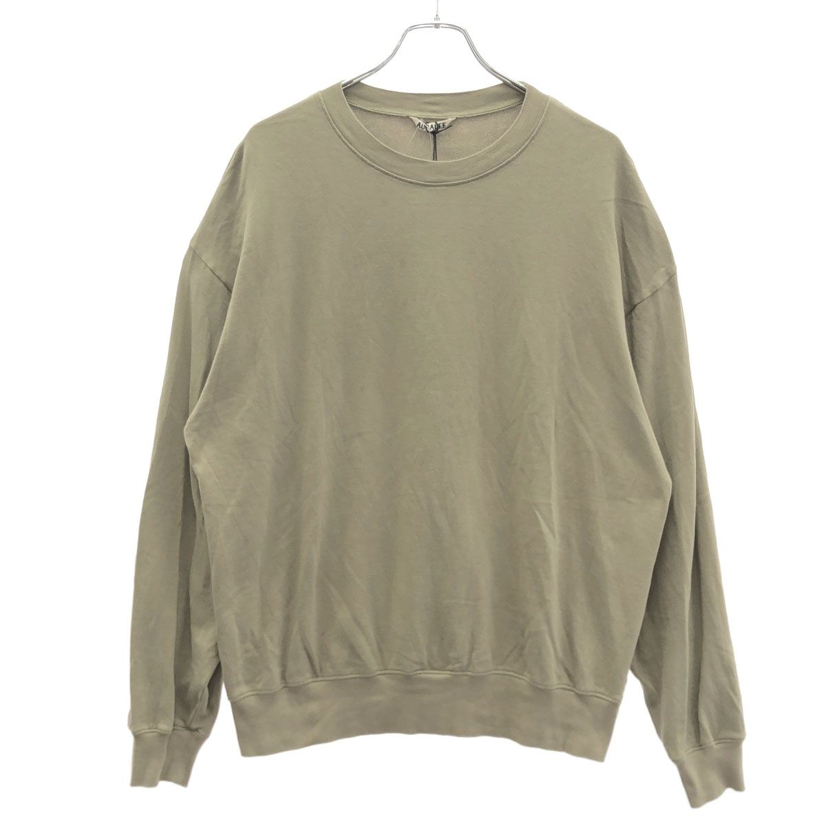 AURALEE オーラリー 25SS SUPER HIGH GAUGE SWEAT P/O スウェットトレーナー A25SP03CU カーキ系 3