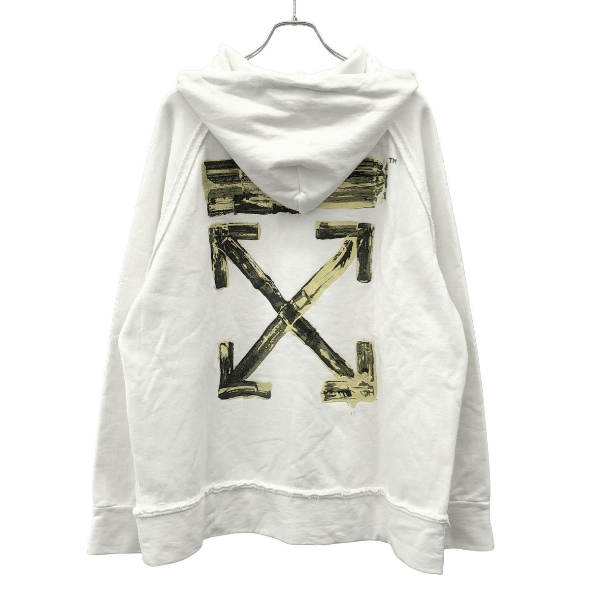 OFF-WHITE オフホワイト 19AW ペイントアロープリントスウェットプル 