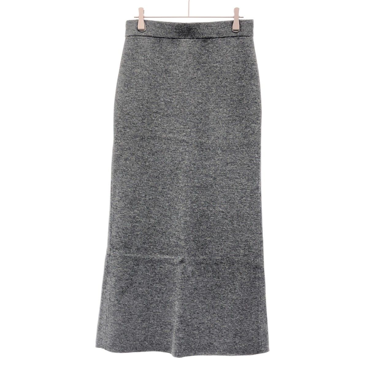 CINOH チノ KNIT MAXI SKIRT ニットマキシスカート 24WSK501 グレー 36 10,530円