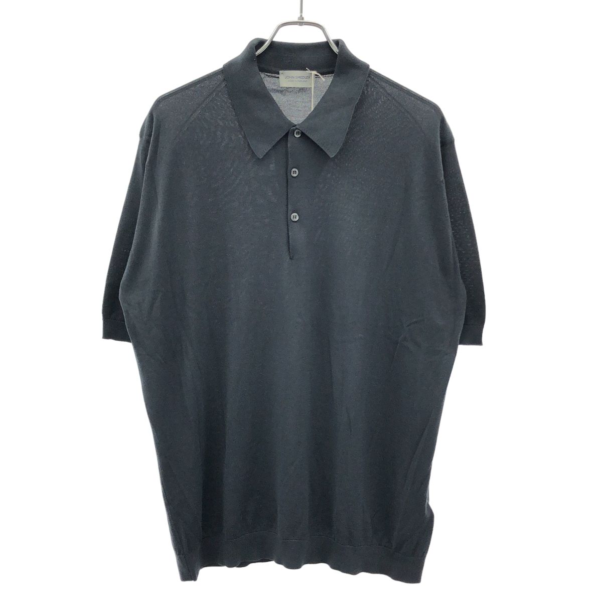 JOHN SMEDLEY ジョンスメドレー ISIS SHIRT FC SS ニットポロシャツ チャコールグレー L