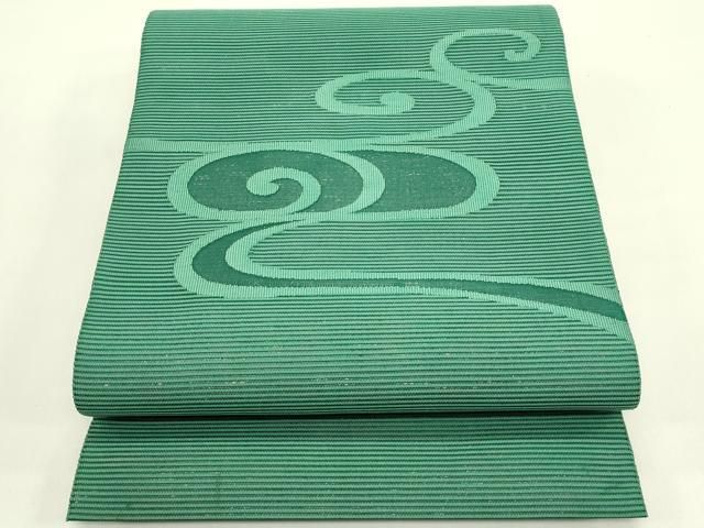 平和屋着物＊夏物　八寸名古屋帯　絽綴れ　光琳水　銀糸　正絹　逸品　CABI5329rv