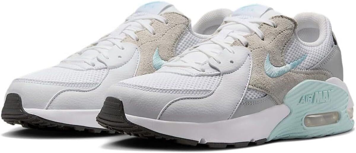 [ナイキ] エア マックス エクシー W AIR MAX EXCEE ホワイト/フォトンダスト/ブラック/グレイシャーブルー CD5432-135 22.5cm [22.5 cm]