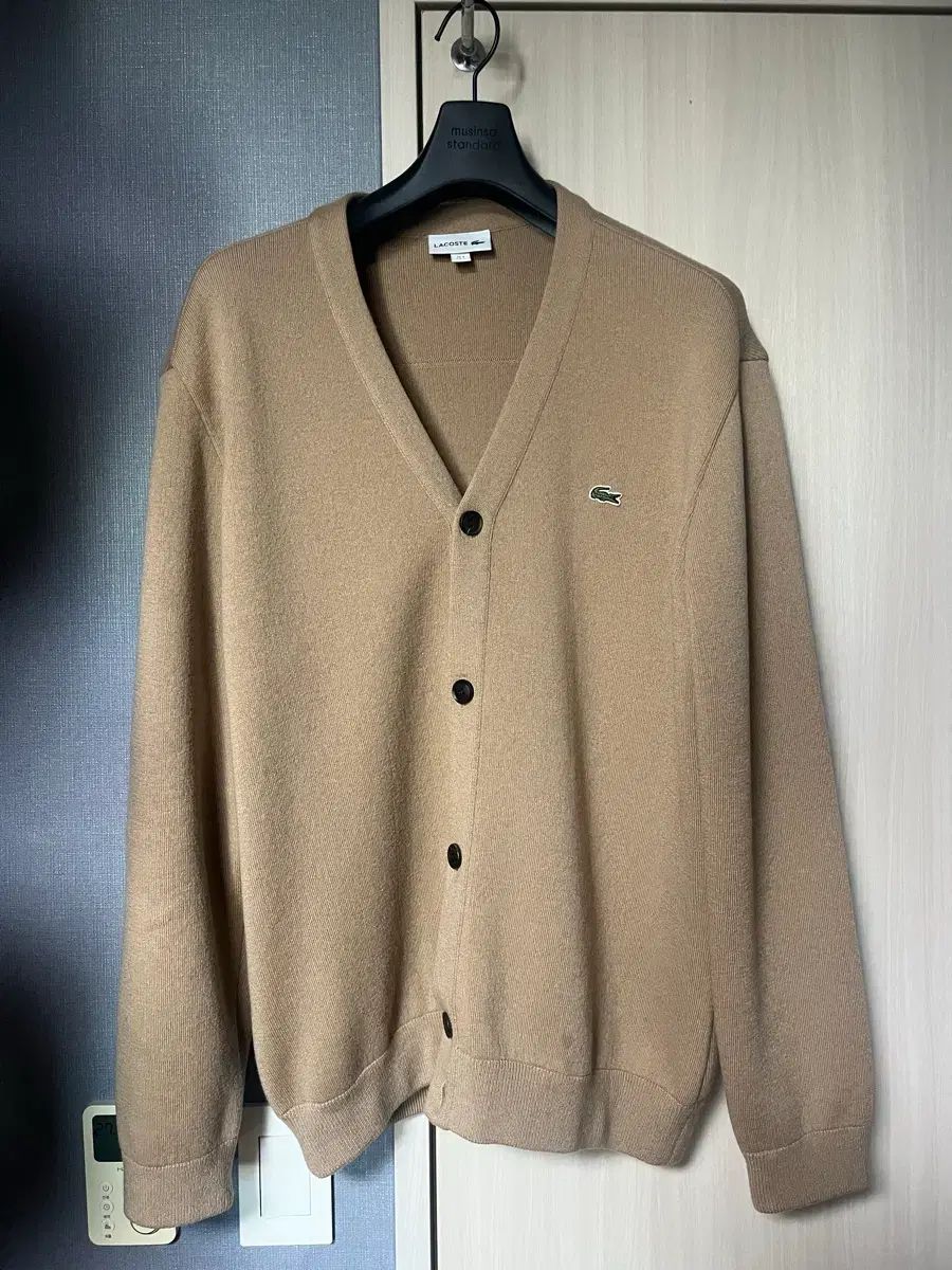 ラコステ(LACOSTE) ウール(モ) カーディガン ベージュ 5 サイズ