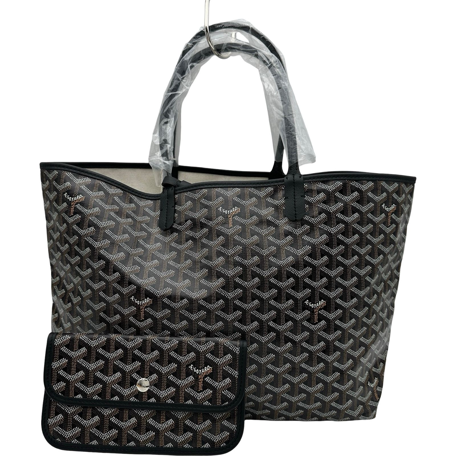 ゴヤール GOYARD サンルイPM ブラック ゴヤールディンキャンバス レディース ハンドバッグ