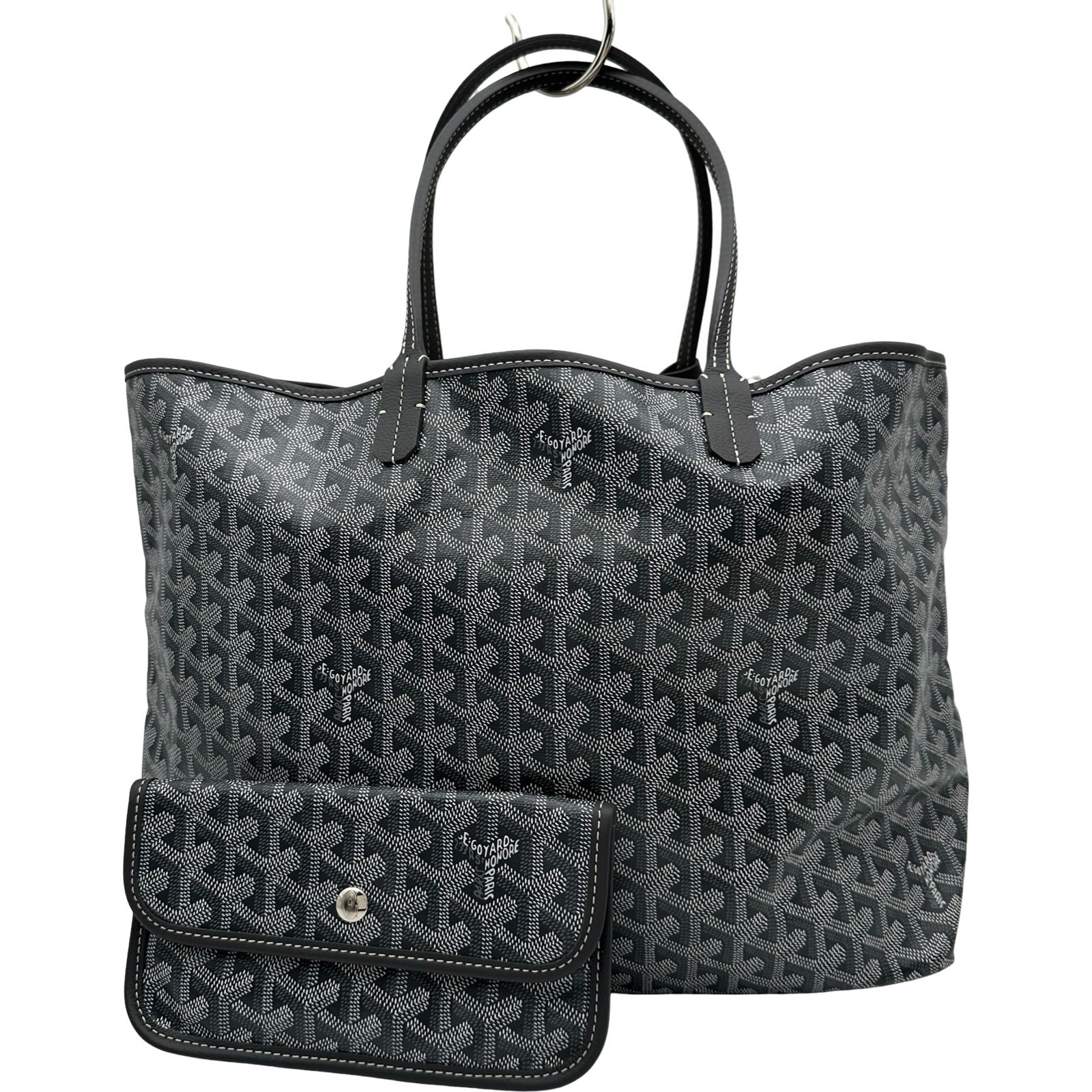 ゴヤール GOYARD サンルイPM グレー ゴヤールディンキャンバス レディース トートバッグ