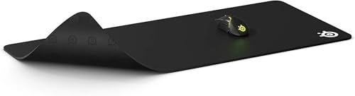 SteelSeries ゲーミングマウスパッド 大型 極厚 ノンスリップラバーベース ブラック 90cm×40cm×0.4cm QcK Heavy XXL 67500as 7220c888