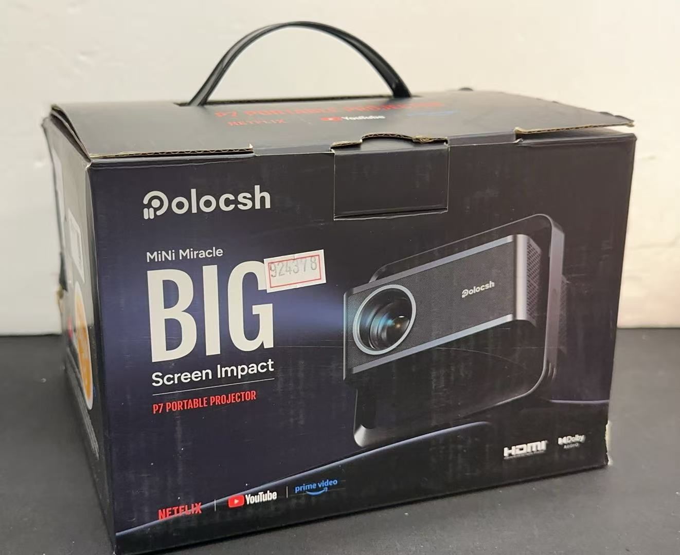 Polocsh P7 プロジェクター / WiFi6 / 電動フォーカス / 4K対応 ++924378