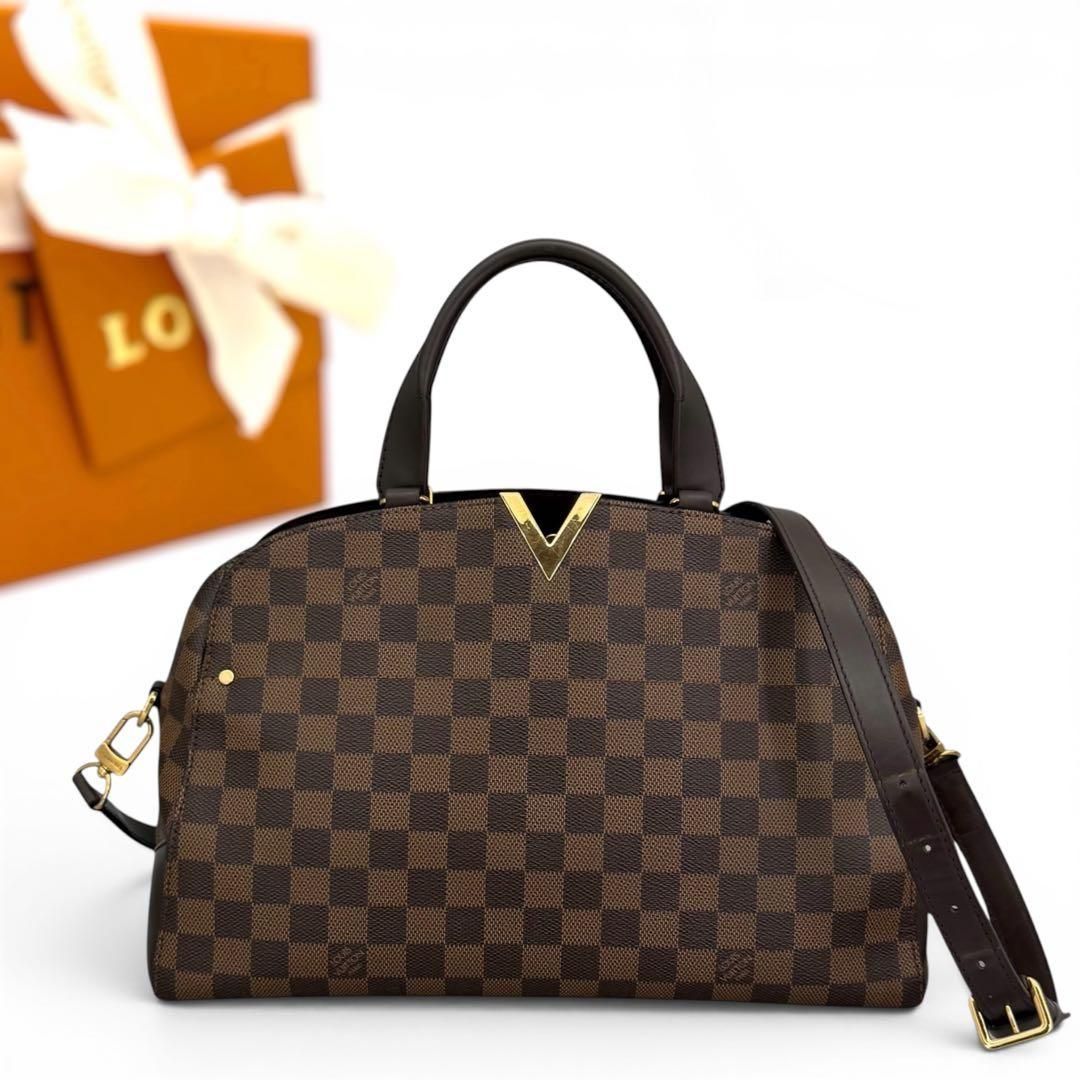 ルイヴィトン　ダミエ　ケンジントン　ボーリング　ハンドバッグ　2way LOUIS VUITTON ショルダーバッグ