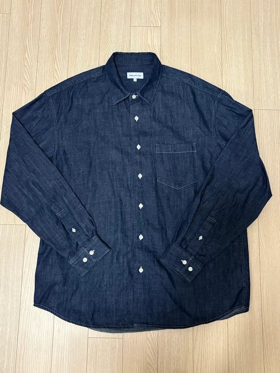 Steady Every Wear リラックスド デニム シャツ / DARK BLUE / 2サイズ
